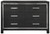 Kaydell Black Six Drawer Dresser