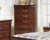 Alisdair Dark Brown 5 Pc. Dresser, Mirror, Chest, Twin Sleigh Bed