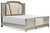 Chevanna Pearl Silver King Upholstered Panel Bed