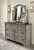 Lodenbay Antique Gray 6 Pc. Dresser, Mirror, Chest, King Panel Bed