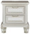 Lindenfield Silver Two Drawer Night Stand