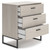 Socalle Light Natural Three Drawer Chest Vinyl-Wrapped