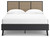 Charlang Black / Gray Queen Panel Platform Bed