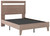 Flannia Gray Full Panel Platform Bed