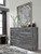 Baystorm Gray King Panel Bed With 4 Storage Drawers 7 Pc. Dresser, Mirror, King Bed