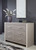 Surancha Gray 6 Pc. Dresser, Mirror, Chest, Queen Panel Bed