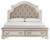 Realyn White / Brown / Beige California King Upholstered Bed