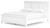 Fortman White California King Panel Bed