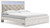 Altyra White King Upholstered Storage Bed