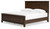 Danabrin Brown King Panel Bed