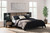 Charlang Black / Gray Queen Panel Platform Bed With 2 Extensions