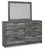 Baystorm Gray Full Panel Bed With 4 Storage Drawers 9 Pc. Dresser, Mirror, Full Bed, 2 Nightstands