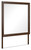Danabrin Brown 6 Pc. Dresser, Mirror, Chest, Twin Panel Bed