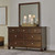 Danabrin Brown 7 Pc. Dresser, Mirror, Full Panel Bed, 2 Nightstands