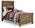 Trinell Brown Twin Panel Bed With Mattress