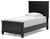 Lanolee Black Twin Panel Bed