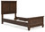 Danabrin Brown Twin Panel Bed