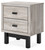 Vessalli Black / Gray Two Drawer Nightstand