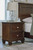 Danabrin Brown Two Drawer Nightstand