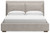 Cabalynn Light Brown King Upholstered Bed