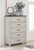 Darborn Gray / Brown Five Drawer Chest