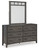 Montillan Grayish Brown Dresser And Mirror