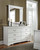 Anarasia White Dresser & Mirror