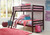 Halanton Dark Brown Twin/Twin Bunk Bed w/Ladder