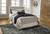 Bellaby Whitewash 5 Pc. Dresser, Mirror, Queen Panel Headboard Bed & 2 Nightstands