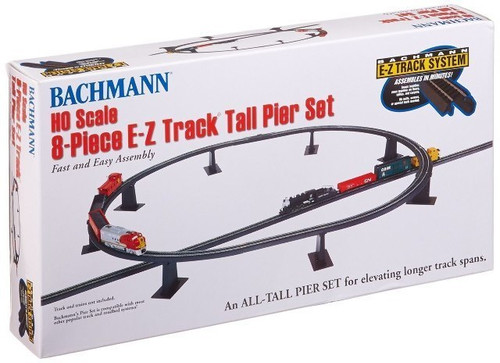 Bachmann HO Scale 8-Piece E-Z Track Graduated Pier Set