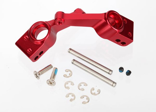 Traxxas - (1952A) Carriers, Stub Axle (Red Anodized 6061-T6 Aluminum (Rear)(2)