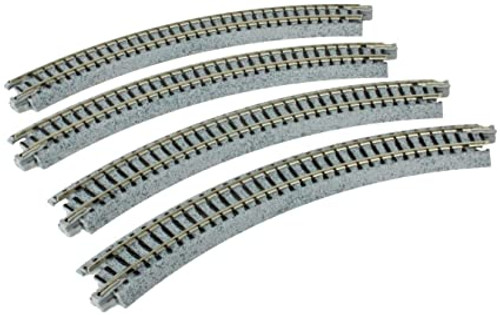 N-Gauge - KATO - Curved Track R8 1/2"-45 Degree (4 Pcs)