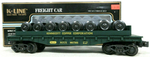 O-Gauge - Kennecott Copper Corporation Classic Flat Car with 8 Wheel Sets