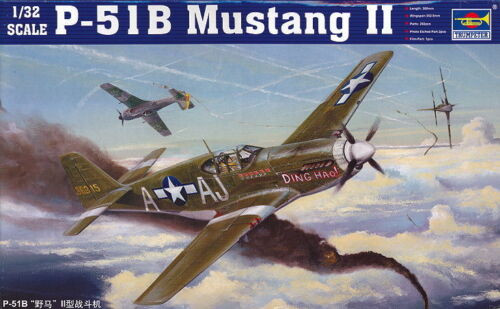 TRUMPETER 02274 P-51B MUSTANG II MODEL KIT-NIB-1/32 SCALE