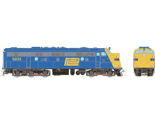 HO-Gauge - Rapido - Penn Central (Steam Generator - Blue/Yellow) #5059 DCC