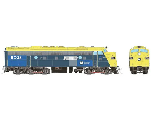 HO-Gauge - Rapido - Metro-North (Steam Generator - Blue/Yellow) #5036 DCC