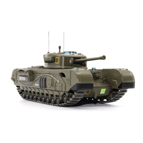 1:43 SCALE MILITARY VEHICLE INFANTRY TANK MK. IV CHURCHILL MK. VII - 34TH TANK BRIGADE, FRANCE - JULY 1944