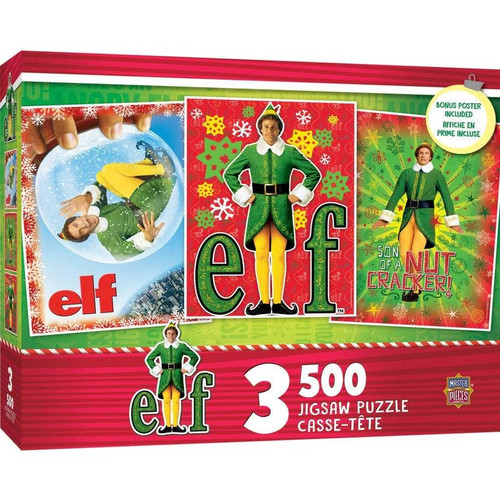 Master Pieces Elf - 500 Piece Jigsaw Puzzles 3 Pack