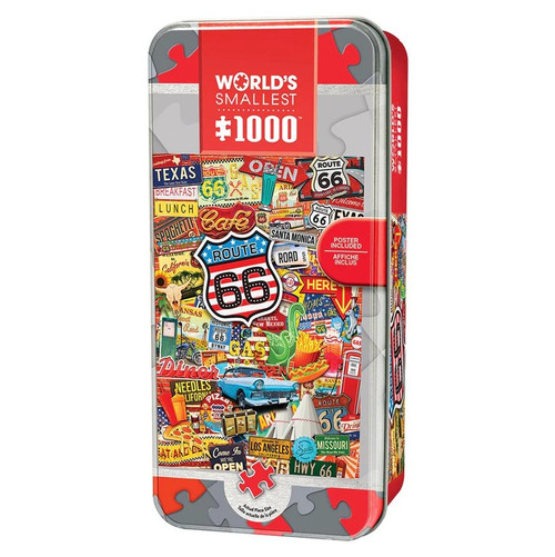 Master Pieces World's Smallest - Route 66 1000 Piece Jigsaw Puzzle