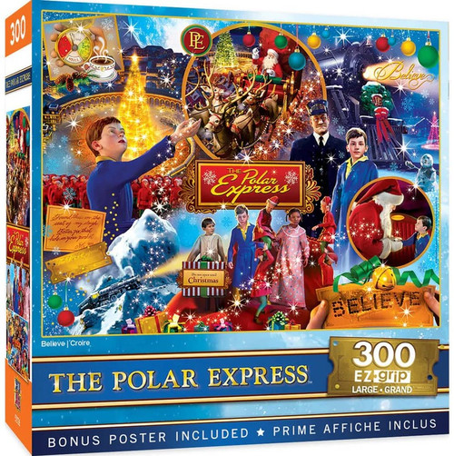 Master Pieces The Polar Express - Believe 300 Piece EZ Grip Jigsaw Puzzle