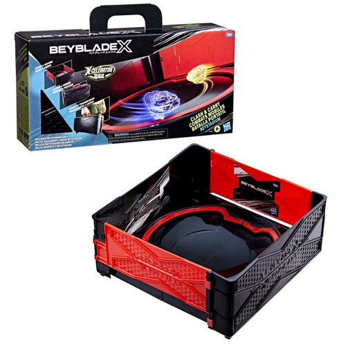 Hasbro Beyblade X -- Clash and Carry Portable Multicolor Beystadium