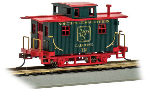 HO-Gauge -- Bachmann - Old-Time Bobber Caboose - North Pole & Southern® #12