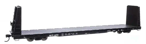 WalthersMainline 68' Bulkhead Flatcar - Ready to Run -- Western Pacific(TM) #1451