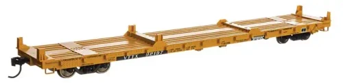 WalthersMainline 60' Pullman-Standard Flatcar - Ready to Run -- TTX - VTTX #92197 (Container loading; yellow, black and white TTX logo)