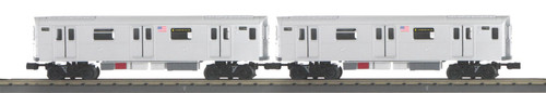 O Gauge RailKing MTA 2-Car Add-On R142A Series Subway Set #4 Train