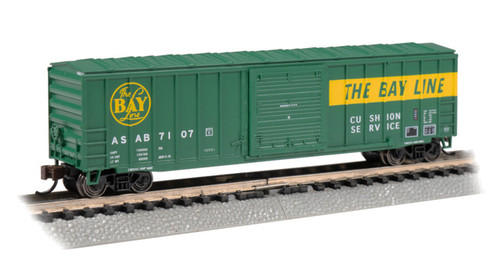 Bachmann - ACF 50'6" Outside-Braced Boxcar - The Bay Line #7107 N-Scale