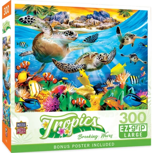 Master Pieces Tropics - Breaking Waves 300 Piece EZ Grip Jigsaw Puzzle