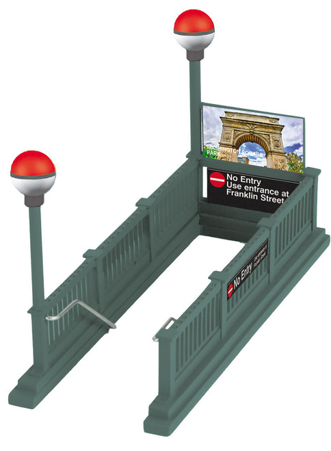 O Scale RailKing No Entry - Franklin Street Subway Entrance-Pre-Order