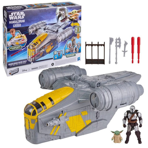 Hasbro -- Star Wars ActionVerse Mandalorian Razor Crest Playset