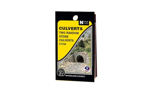 Culverts (Storm or Drain) Portals Random Stone x 2 N Scale